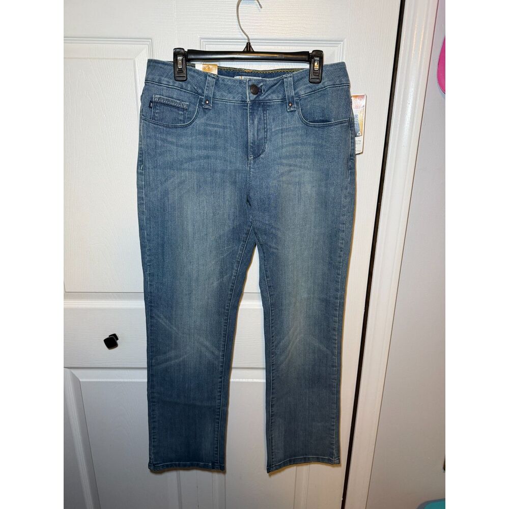 Lee Perfect Fit Straight Leg Stretch Jeans Women's Size 12 Medium NWT
